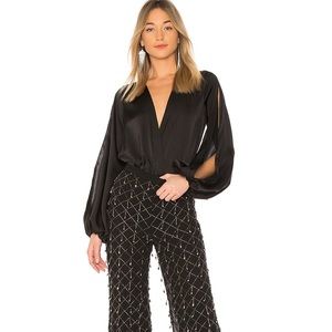 Michael Costello Black Bodysuit